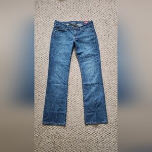 Women's Boot Cut Jeans in Dark Blue - Classic Denim